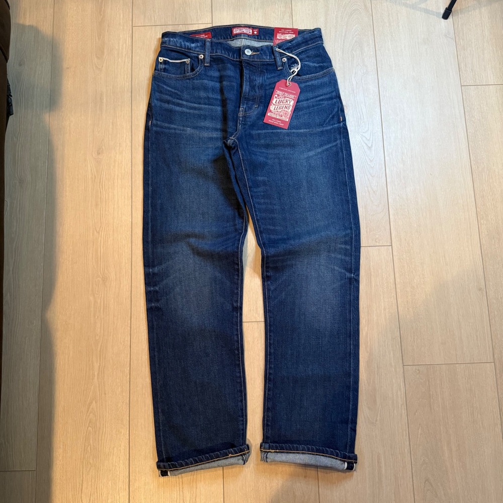 Lucky Brand Jeans Women 4/27 Blue 90s Loose High Rise Crop Lucky Legend Salvaged